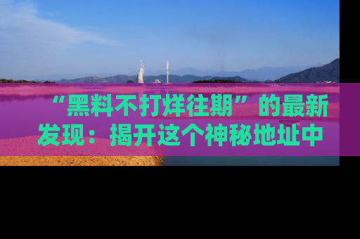 “黑料不打烊往期”的最新发现:揭开这个神秘地址中的爆笑黑料面纱