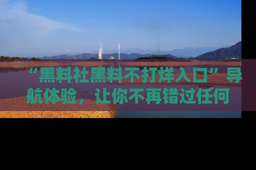 “黑料社黑料不打烊入口”导航体验,让你不再错过任何精彩黑料