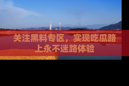 关注黑料专区，实现吃瓜路上永不迷路体验