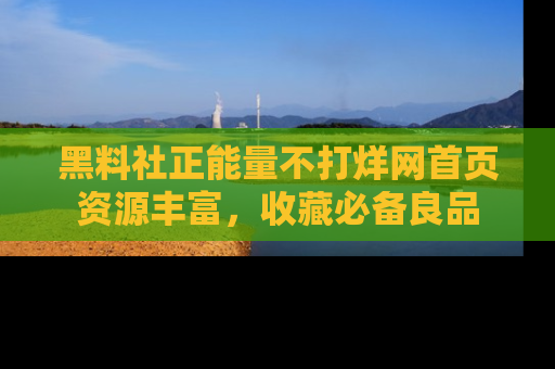 黑料社正能量不打烊网首页资源丰富，收藏必备良品