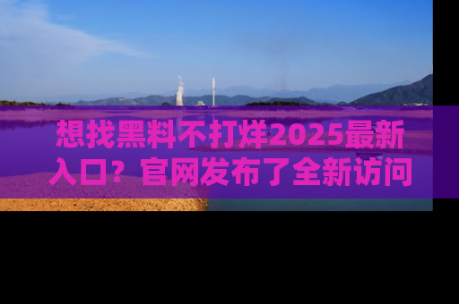 想找黑料不打烊2025最新入口?官网发布了全新访问指南!