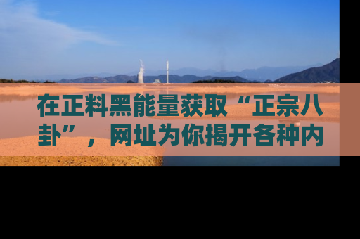 在正料黑能量获取“正宗八卦”,网址为你揭开各种内幕故事!